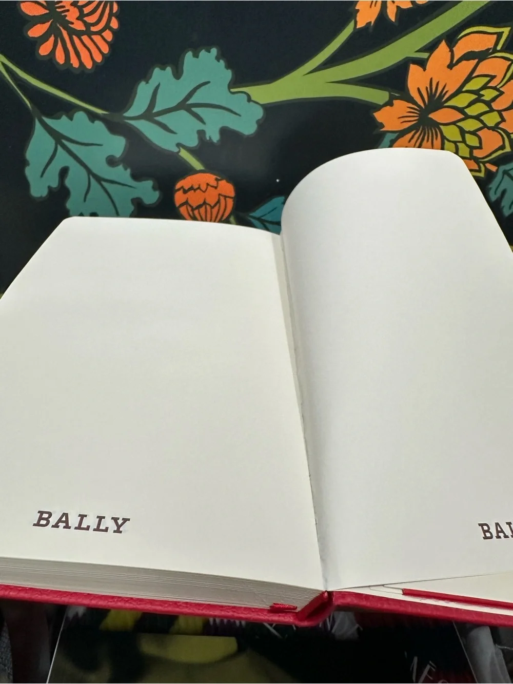 Bally Switzerland Red Leather Organizer Planner Datebook Notebook Snap Closure